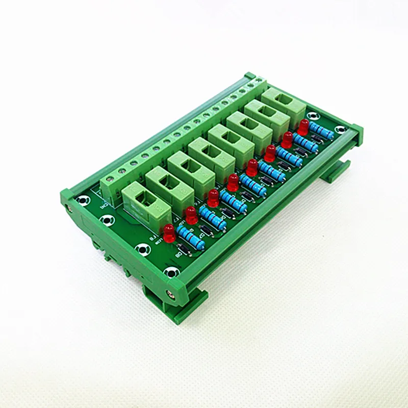 DIN Rail Mount 8 Position Fuse Module Board,Fuse Holders for 5x20mm(DxL