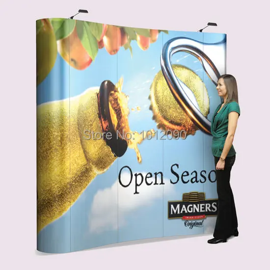 

3X3 High Quality Pop Up Display Combo / 7.5ft Booth with Printed Graphic, Lights & Case (Free shipping to USA & Canada)