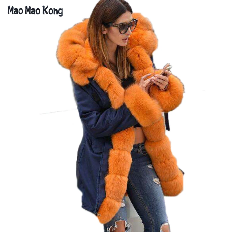 100 Real Fur Coats For Women Real Fox Fur Coat Lining Rabbit Fur coat
