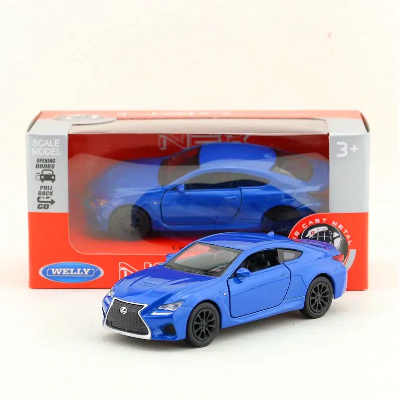 

Welly DieCast Model/1:36 Scale/Lexus RC F Super Racing Toy Car/Pull Back Educational Collection/for children's Gift