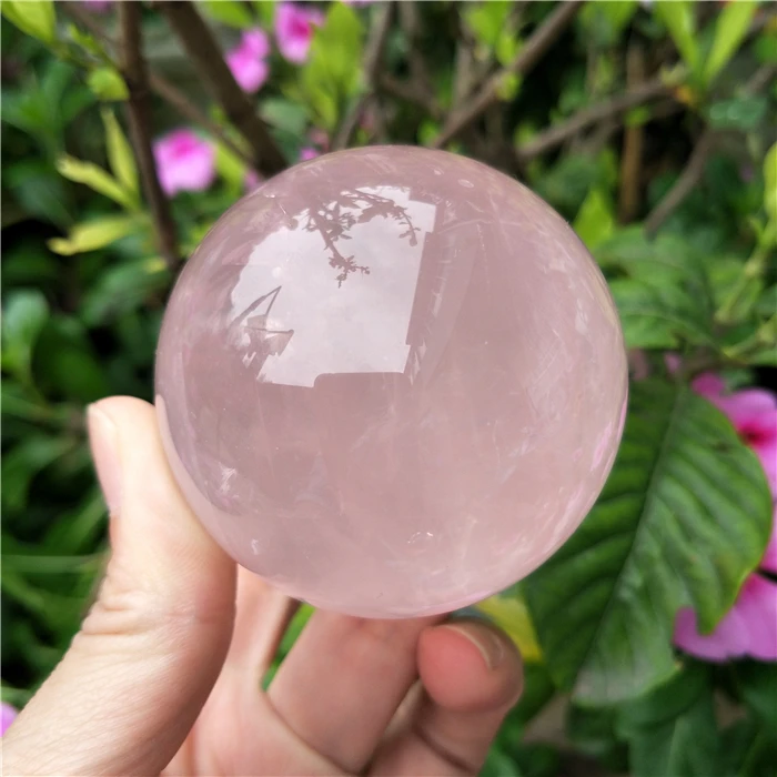 AAAAA высокое качество розовый кристалл сфера натуральный образец розовый кварц шар натуральный кристалл Целебный Камень, реики