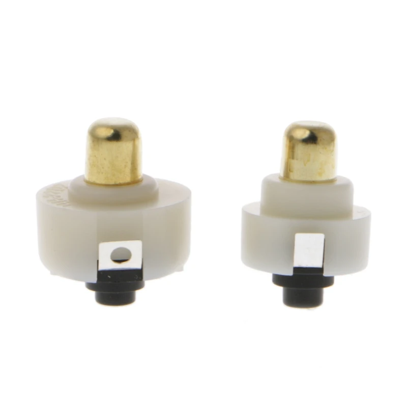 

10 Pcs DC 30V 1A C8 Flashlight Tail Button Switch Lightweight Strong White Round