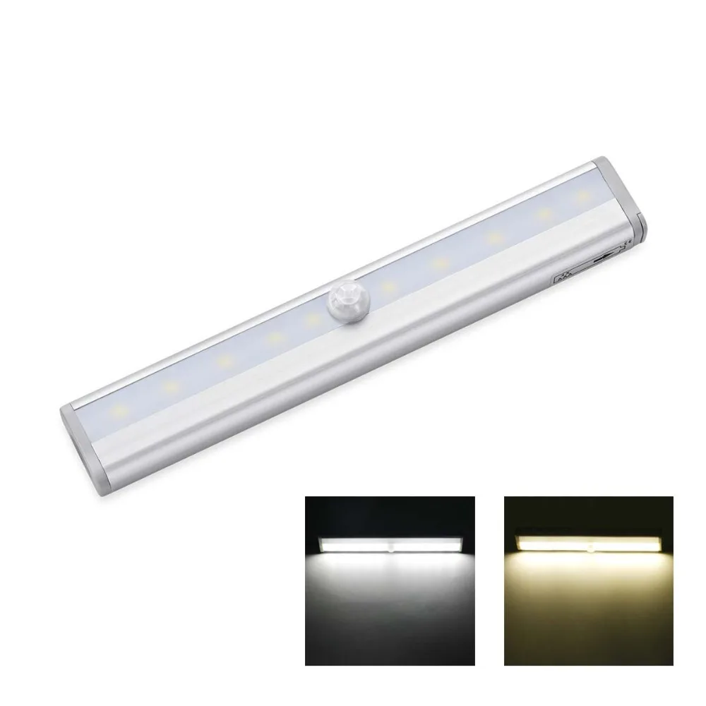 

AIMENGTE Motion Sensor Wardrobe lights Battery powered Portable Porch Closet light With Detachable Hook for Cupboard Closet