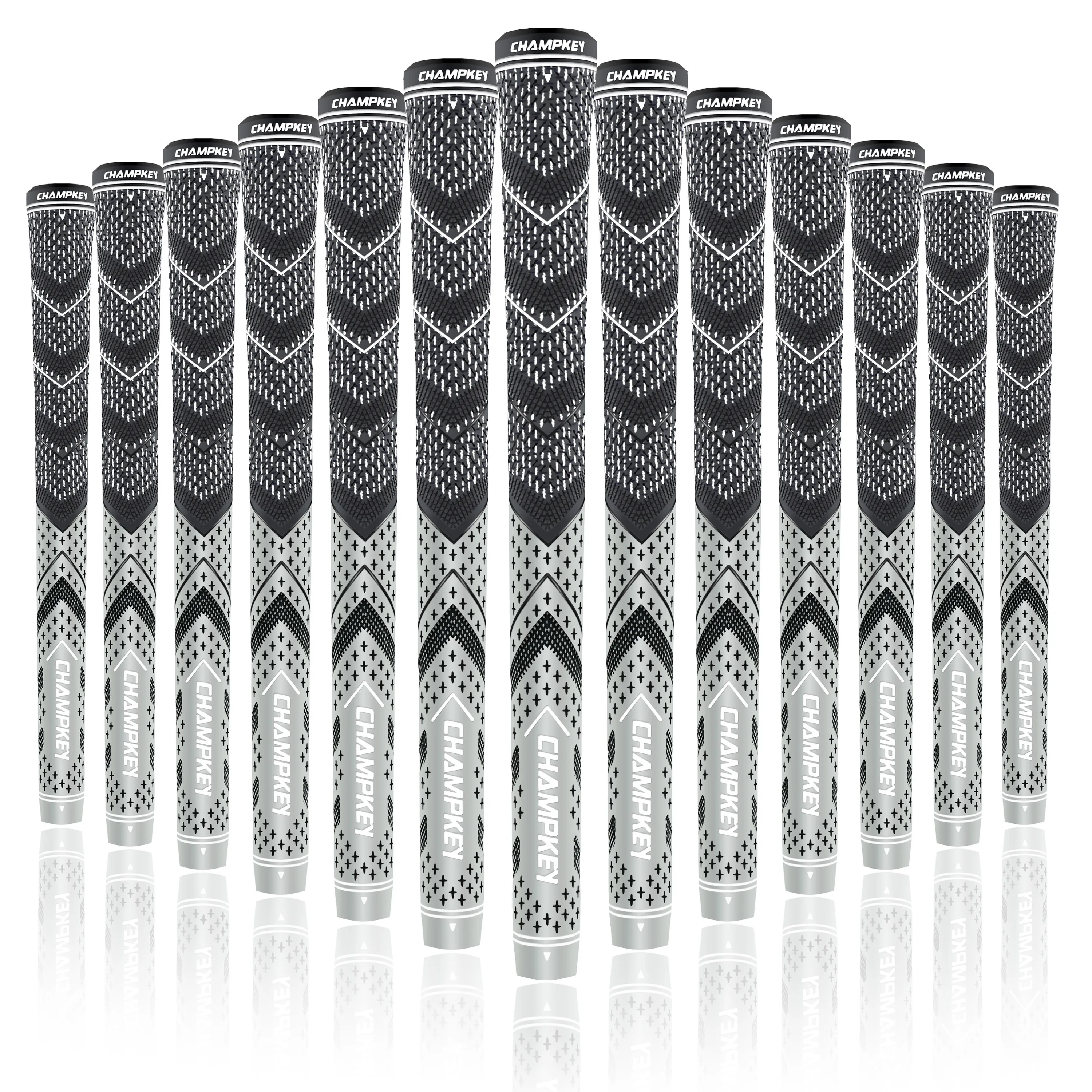 Champkey Victor Standard Golf Grips Set of 13 Cord Rubber Golf Club Grips Ideal for Clubs Wedges Drivers Irons Hybrids Champkey Victor Standard Golf Grips Set of 13 Cord Rubber Golf Club Grips Ideal for Clubs Wedges Drivers Irons Hybrids