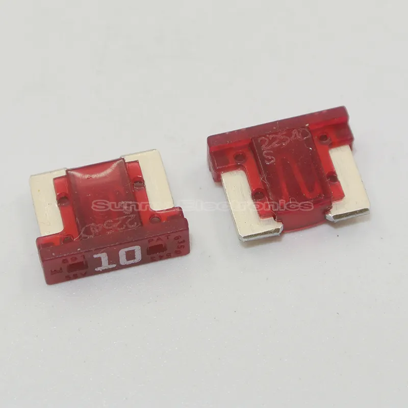 4 X 10 Amp Micro fuse Low profile Red 10A ATM Micro Blade 