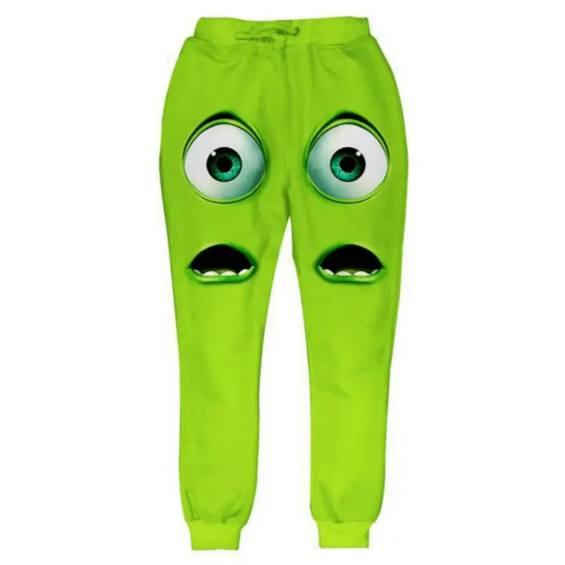 Funny Cartoon Casual Pants Men 3D Monsters University Animal Character