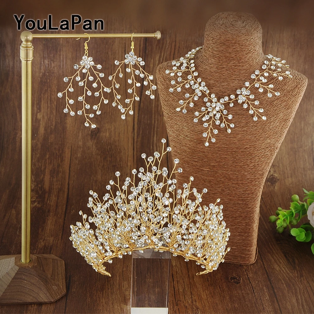 YouLaPan HP193 Bride Crown Bridal Tiara Wedding Hair Crown Bride Crown Bridal Wedding Hair Jewelry