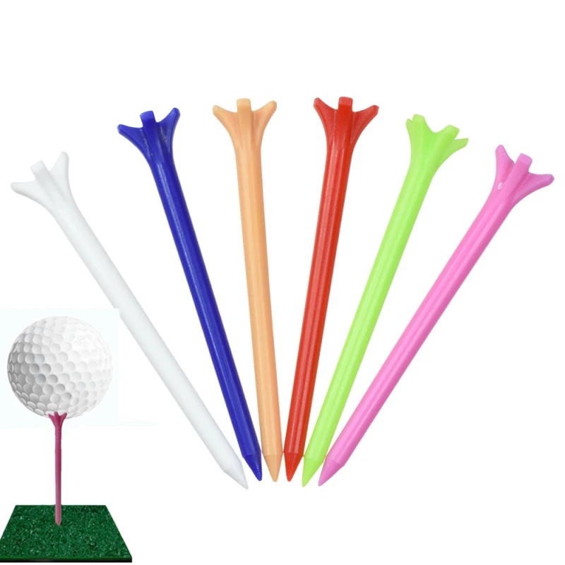 30 Pcs/Pack Plastic Golf Tees Multi Color 8.3CM Durable Rubber Cushion Top Golf Tee Golf Accessories Plastic Golf Tees 30 Pcs/Pack Plastic Golf Tees Multi Color 8.3CM Durable Rubber Cushion Top Golf Tee Golf Accessories Plastic Golf Tees