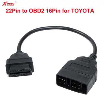 

22Pin Male to OBD2 16Pin DLC Female Cable for To-yota Car Diagnostic Tool Car Detective Adapter Converter Connector