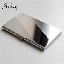 Aelicy для женщин и мужчин коническая нержавеющая сталь посылка коробка мини карточный кошелек Водонепроницаемый Бизнес ID Имя кредитный держатель для карт чехол