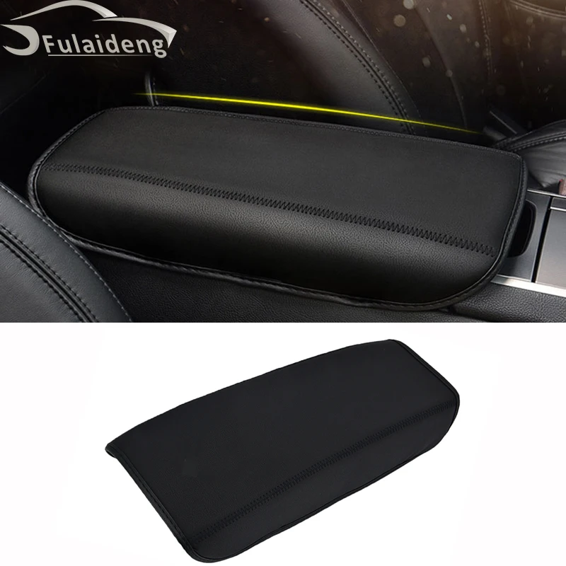 

1pcs For Lincoln MKZ 2017-2019 leather car Central console Box Armrest protective sleeve Mat pad Car Styling Accessories