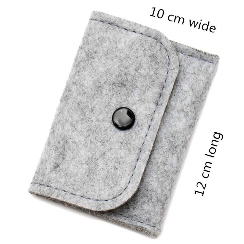

HNXZXB New small and fresh card bag cartoon with cover buckle clip card bag leisure pure color card bag