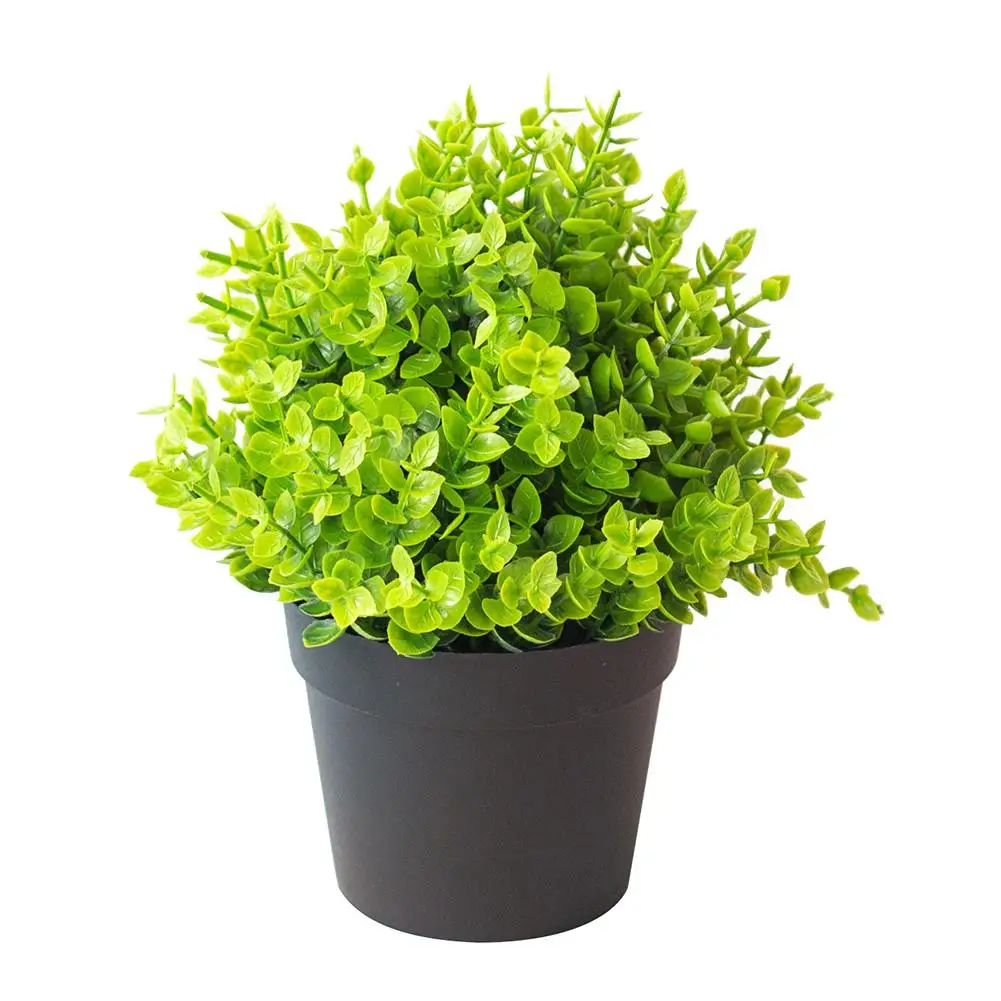 

1Pc Artificial Grass Greenery Potted Bonsai Home Office Garden Furniture Decor artificial flowers