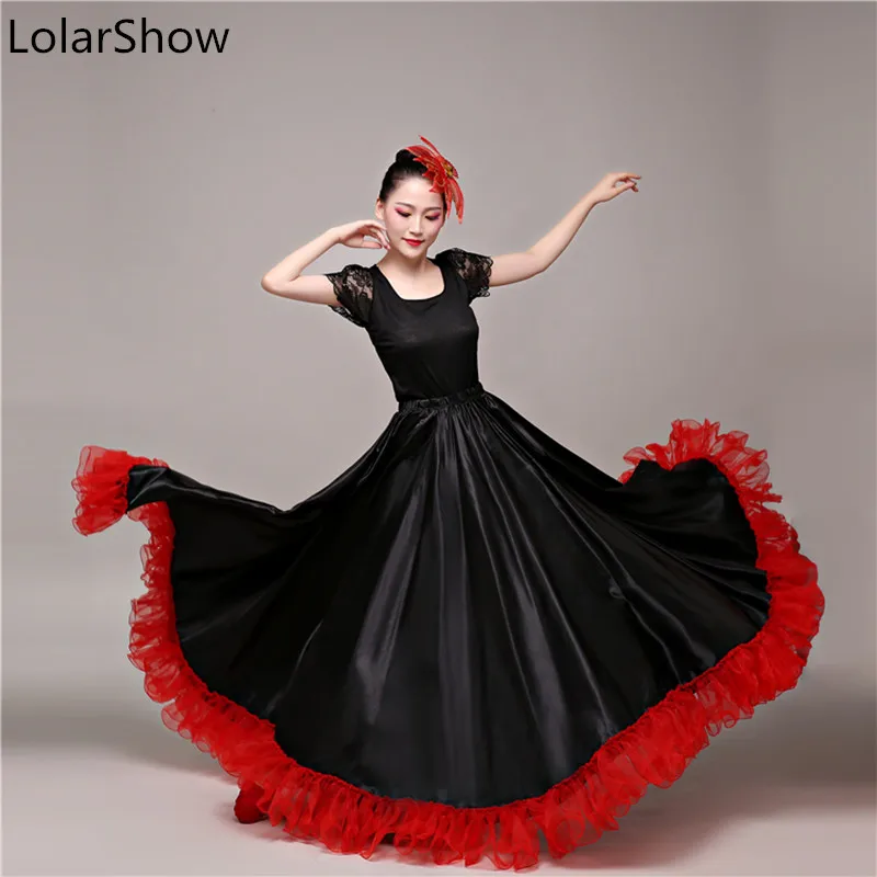 

Sexy Gypsy Girl Famenco Skirt Adult Spanish Dance Costumes