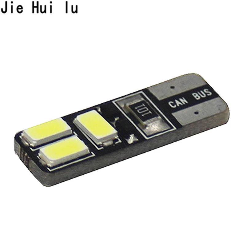 10 шт./лот Автомобильные светодиодные лампы T10 194 W5W 6 Smd 5630 5730 номерного знака