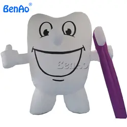 AC001 benao Бесплатная доставка горячая Распродажа надувные зуба, гигантские надувные зубной щетки, надувные зубов шар для рекламы