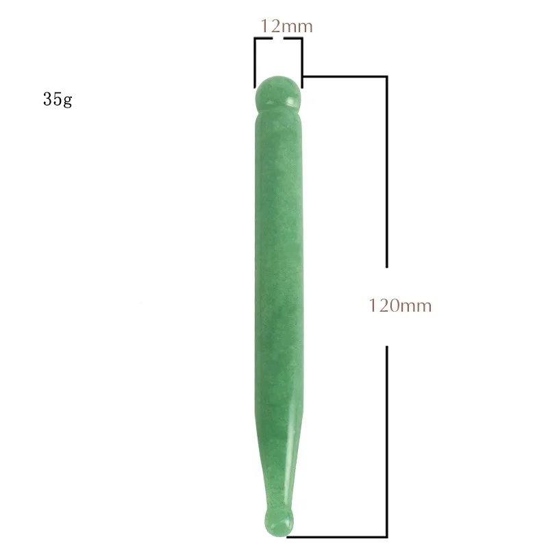Натуральный Gua Sha царапина зеленый авантюрин инструмент для массажа лица задняя голова Ноги Скребок Acupuntura терапия кристалл каменный массажер - Цвет: Золотой