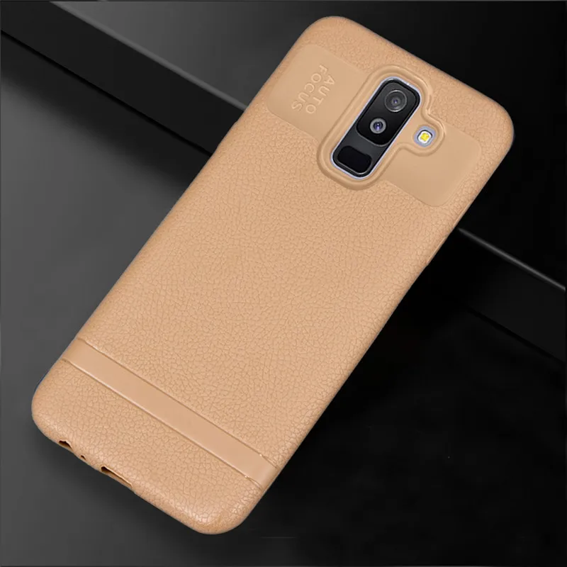 Ultra-Thin Case For Samsung Galaxy A6 A6Plus Case PU Leather Soft Silicone Full Cover For Samsung A6 A6 Plus Matte TPU Case (22)