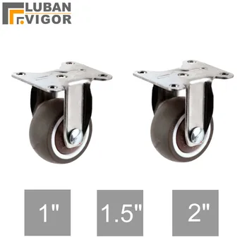 

TPE synthetic rubber casters , Directional wheels,With bearing,Super mute,1inch,1.5inch,2inch,Forcoffee table Flower stand