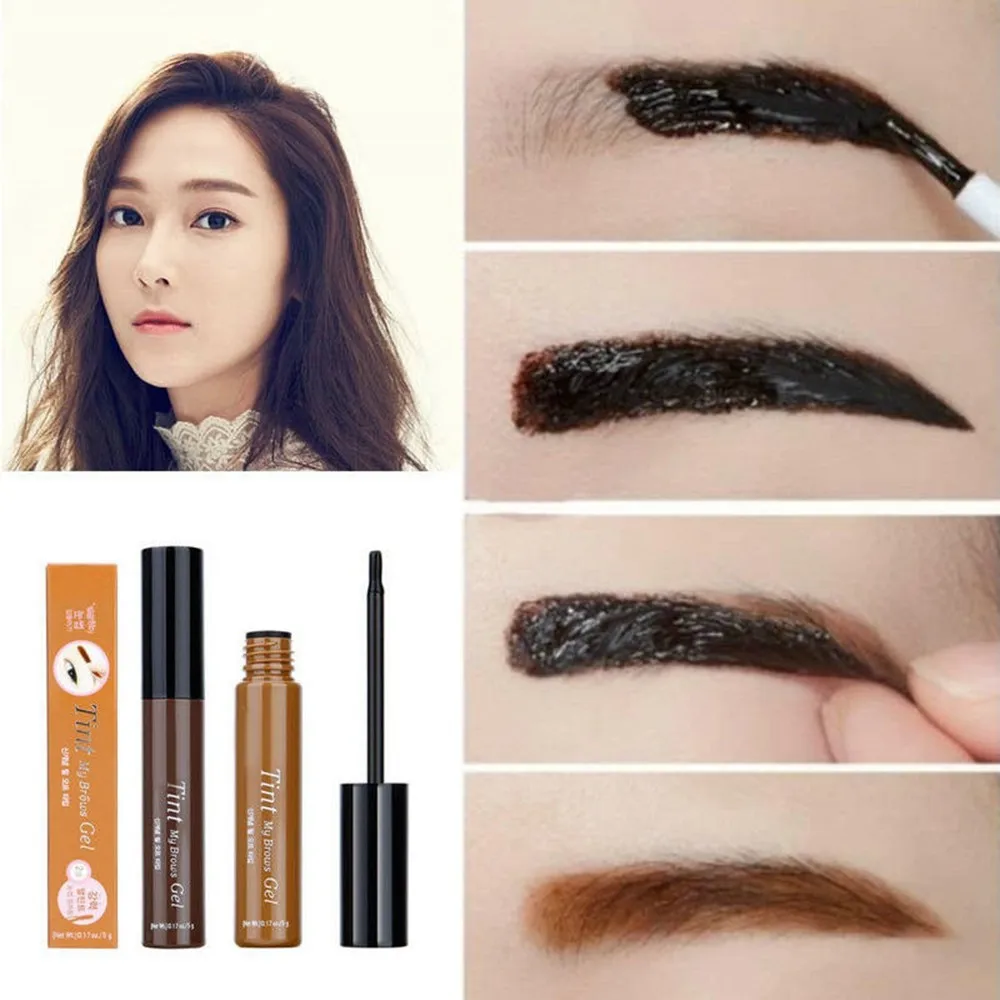 New Arrival Gray/Brown Color Peel Off Eyebrow Enhancers Makeup EyeBrow