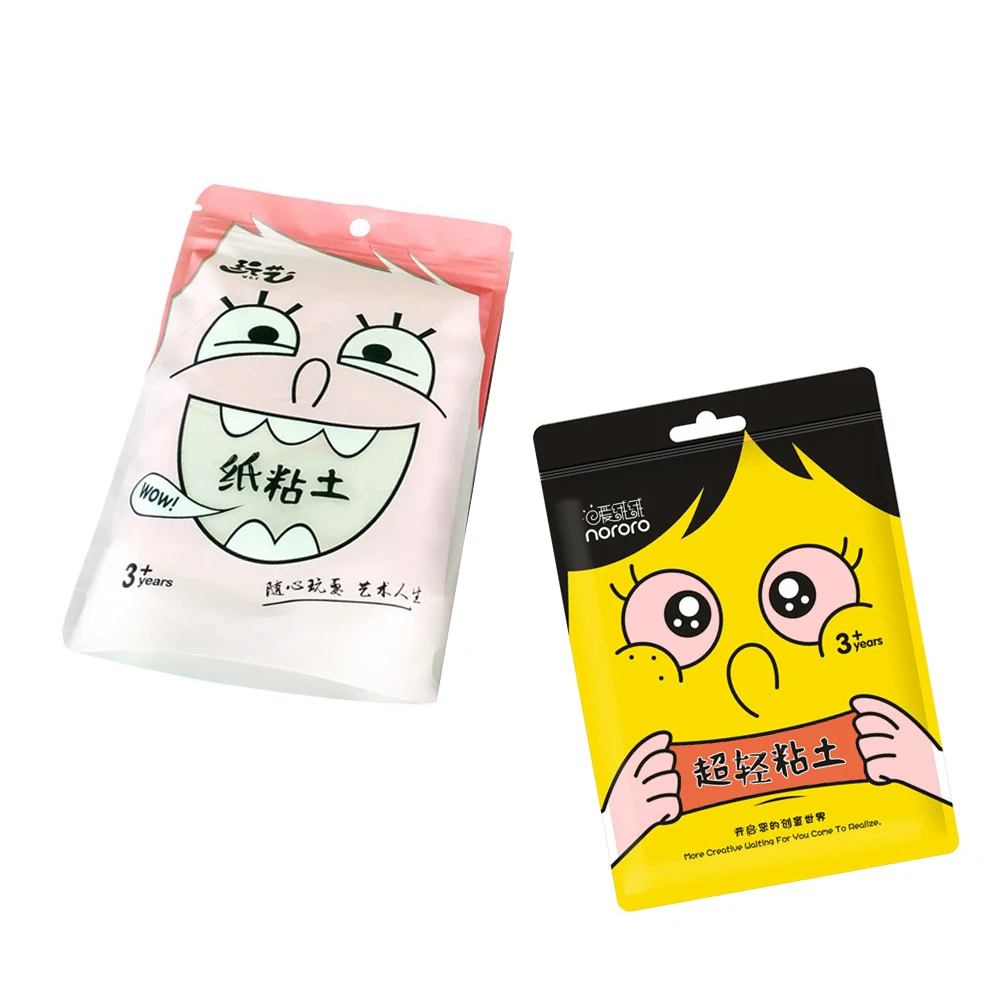 

White Color (Paper Clay/super Clay) Good Package for Japan's Ultra-light Soft Simulation of Creamy Lightweight Clay Toy