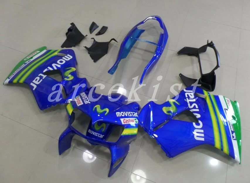 

New Motorcycles ABS Fairings Kit set Fit For HONDA VFR800 1998 1999 2000 2001 VFR 800 98 99 00 01 Custom blue green Movistar