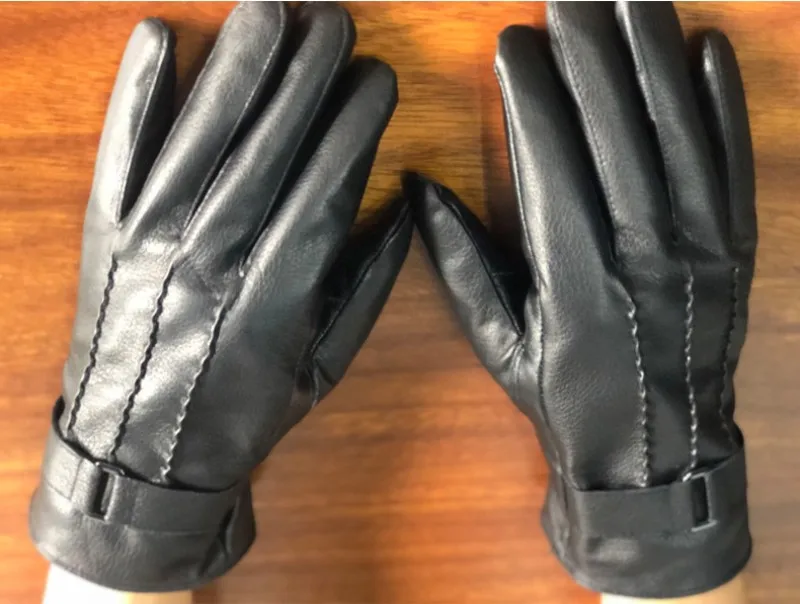 Мужские флисовые Теплые черные перчатки для рук для мужчин зимние водительские перчатки бренд италия козья натуральная кожа перчатки мотоциклетные рукавицы