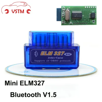 

VSTM OBD2 Mini Elm327 Bluetooth V1.5 for Android Adapter Auto Scanner Elm 327 V1.5 OBDII Car Diagnostic Tool Scanner