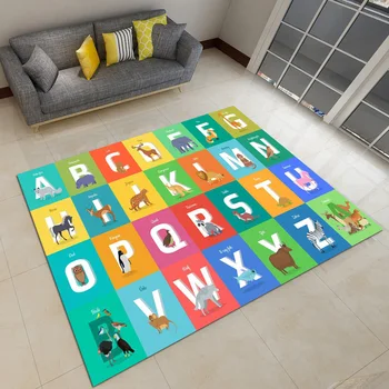 

Manufacturer's Pinyin Carpet Living Room Tea Table Bedroom Simple Carpet Bedside Customized Printing Patterns Mat