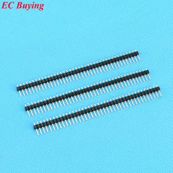 

10pcs 40 Pin 1x40 Single Row 2.54mm Pin Header Connector Gilt Single Row Pin