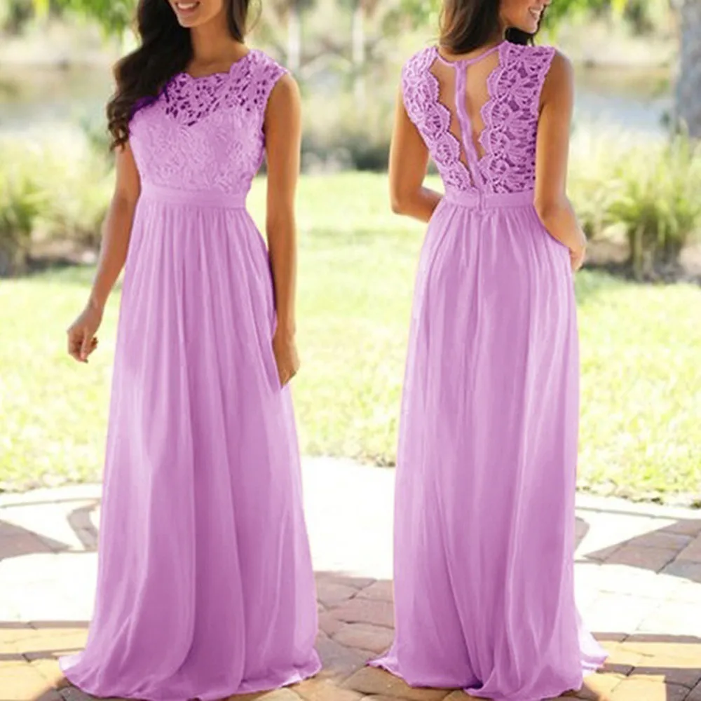 Home& Nest женские розовые длинные платья размера плюс 4xl с кружевами, осенне-зимнее рождественское платье, элегантные винтажные Вечерние платья Vestido - Цвет: Purple