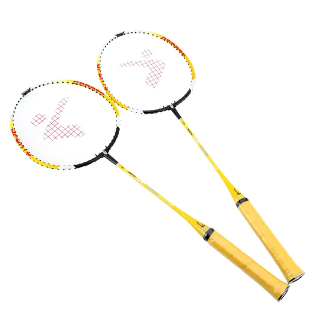Lightweight 2Pcs/Set Training Badminton Racket Racquet with Carry Bag