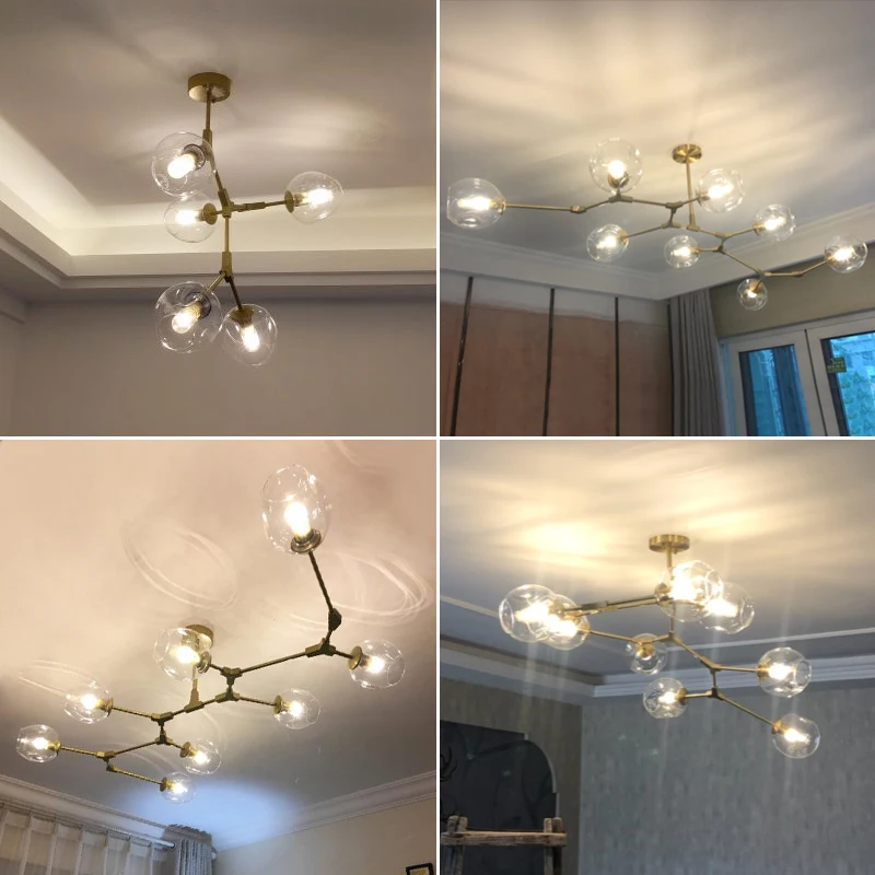  MDWELL Nordic lamp Ceiling Lights for living room lights Retro Loft vintage Hanging Suspension lumi - 33057790588
