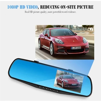 

HD 4.3 inch Touch Screen Car Camera 1080P 170 Wide-angle Driving Recorder Ultra-clear Night Vision With Rear Camera Car DVR 5