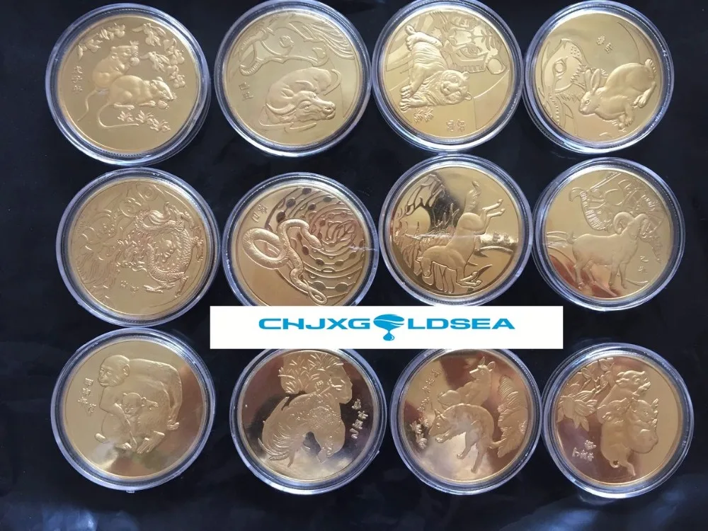 12 зодиака Монеты с животными