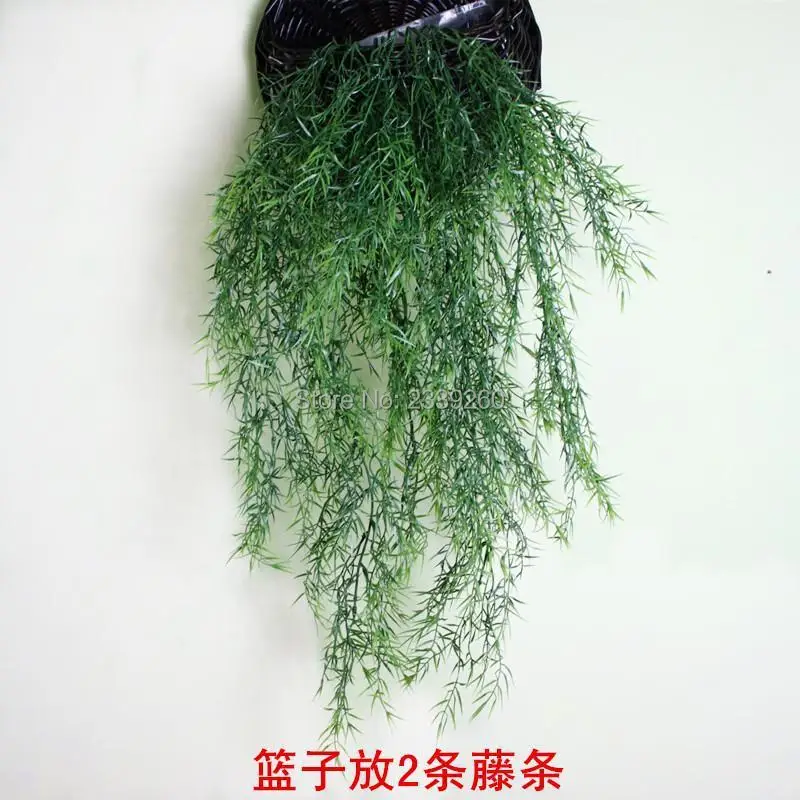 Настенные короткие seagrass украшения интерьера гостиной декоративный цветок, лоза зеленые Ротанговые растения