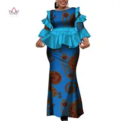 2 шт./компл. африканская женская одежда модный принт с краями лотоса Дашики темперамент высокое качество хлопок тонкий национальный стиль