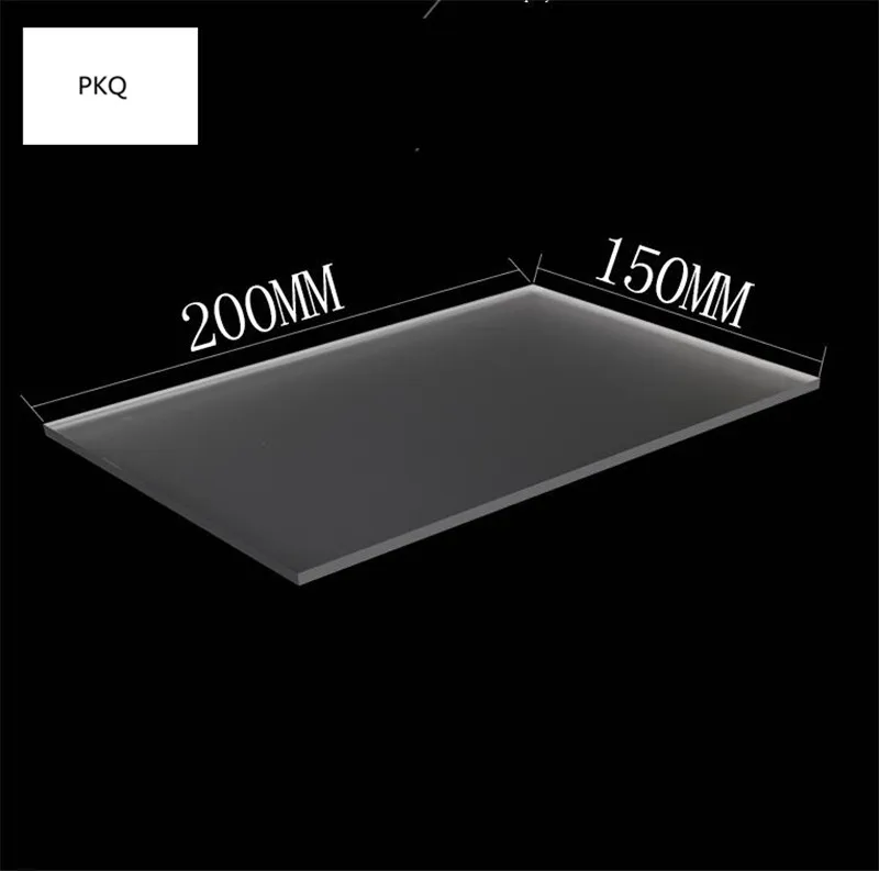 Толстый 2,7 мм/4,5 мм матовый пластиковый лист прозрачный акриловый лист из плексигласа прочный Декор на дверь 20x15/30x20x30x40 см