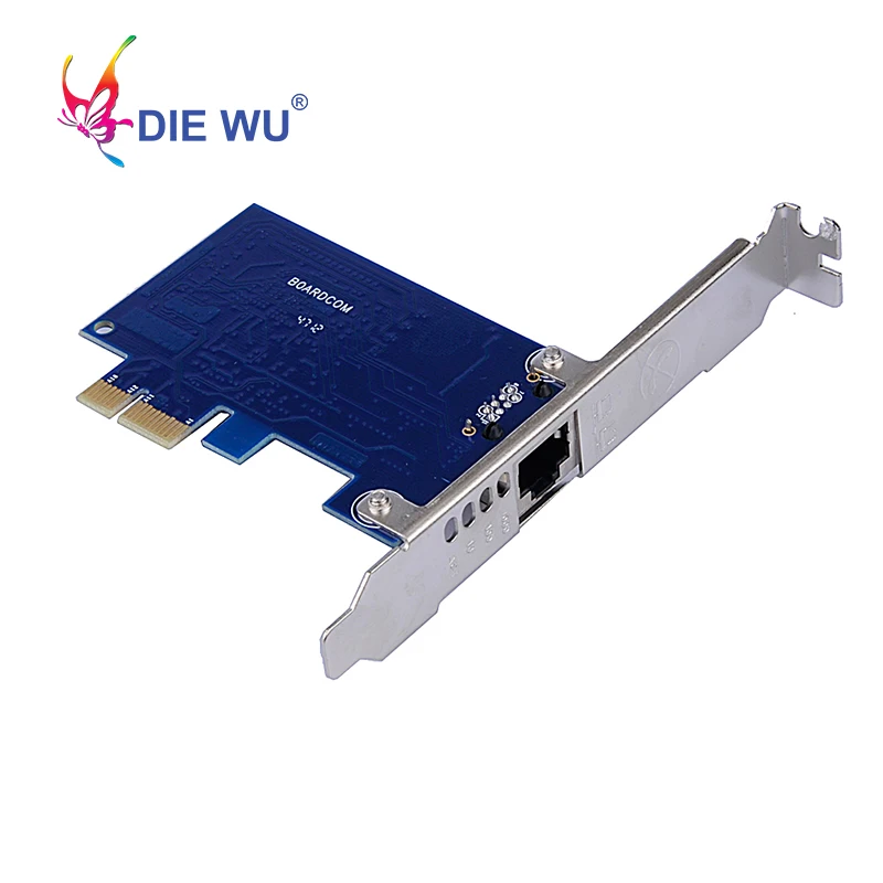 DIEWU Boardcom BCM5751 PCI-E Настольный 1Gigabit Ethernet сетевой карты Адаптеры для сим-карт RJ45 NIC: 10/100/1000M сетевой адаптер Поддержка ESXi5.5