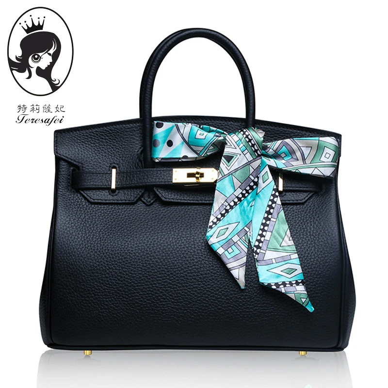 telesafei Large Leather Tote Bag 2017 Luxury Women Shoulder bags Fashion Women Bag Brand Handbag Bolsa Feminina #2019
