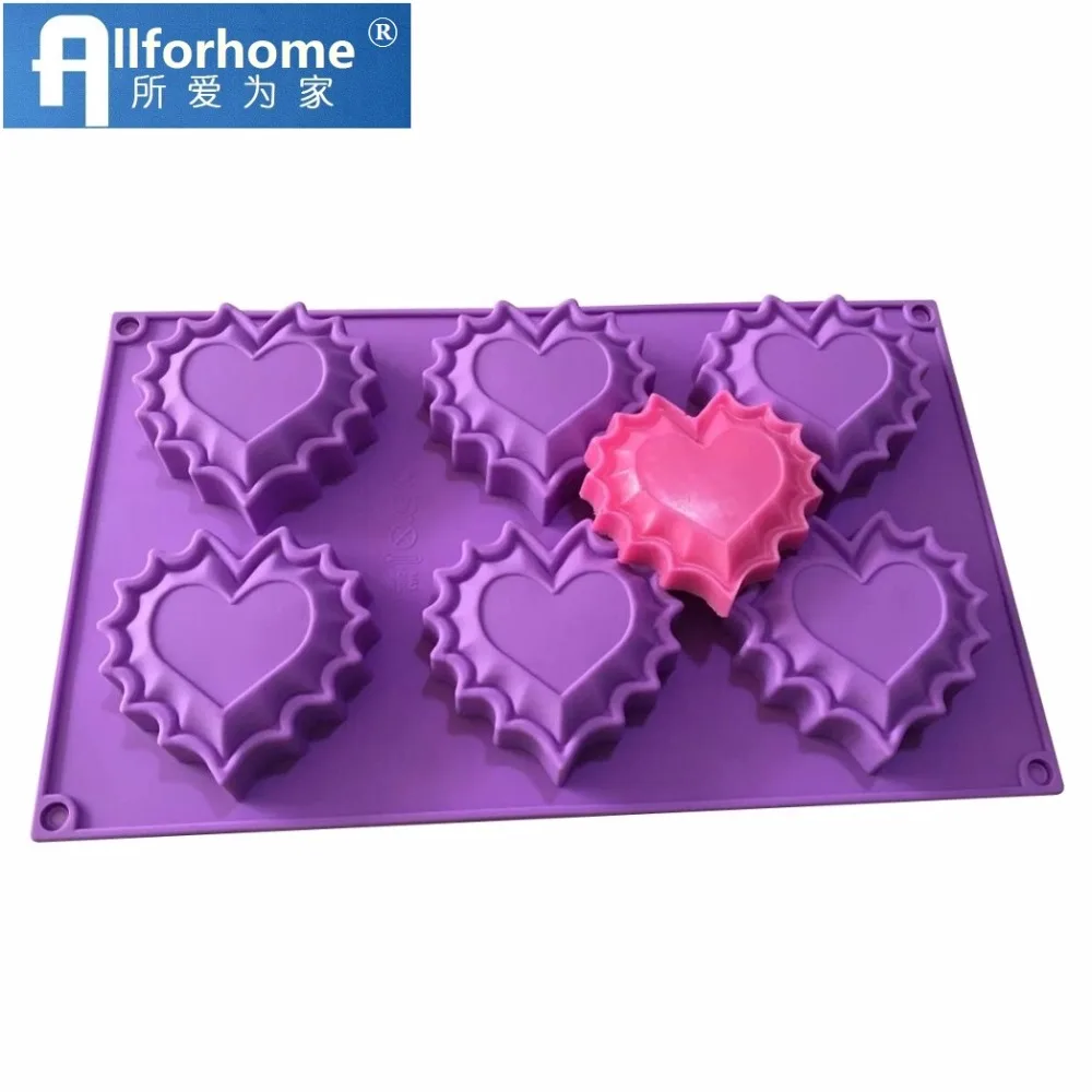 Силиконовая форма для выпечки торта 6 отверстий|diy mold|baking moldcake baking molds |