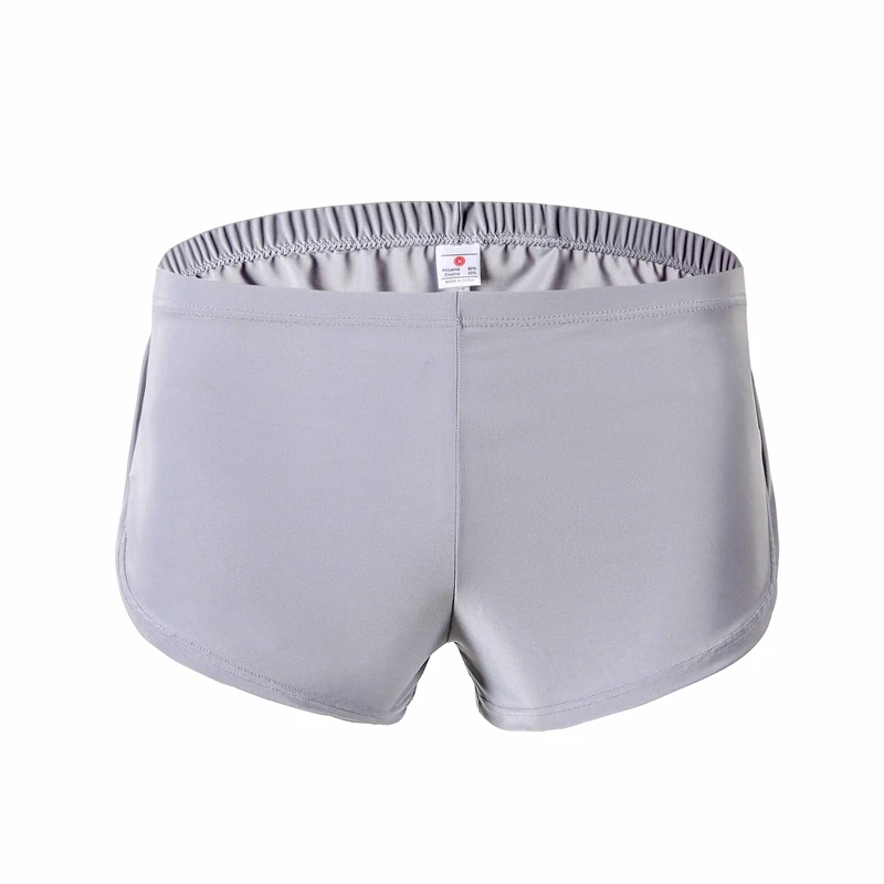 

Men's Sexy Ice Silk Soft Gay Loose Boxer Short Side Slit Comfortable Sexy Men Trunks Sexy Sissy Panties Lounge Pajamas