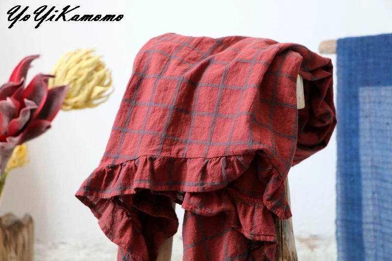 YoYiKamomo, женское хлопковое льняное платье, летнее, винтажное, новое, с коротким рукавом, с оборками, тонкое, большой размер, свободное, женское платье