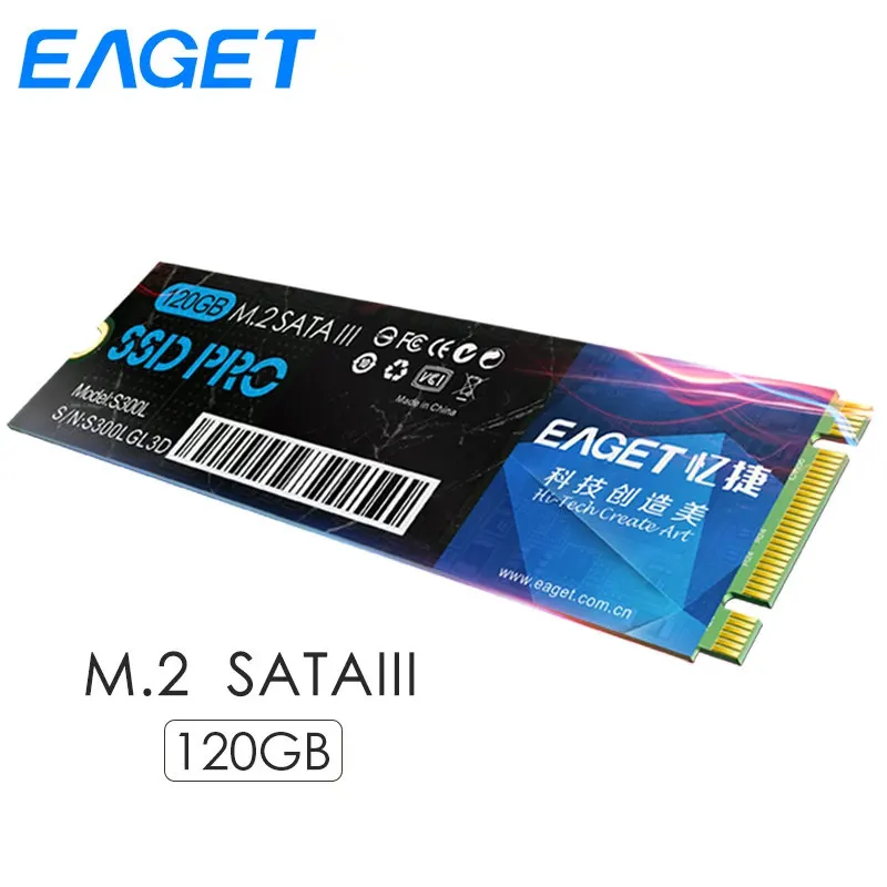 Eaget NGFF M.2 SSD 120 ГБ SATA III Internal Solid State Drive г M2 Дискотека Дуро interno 3 0 HD HDD жесткий диск для