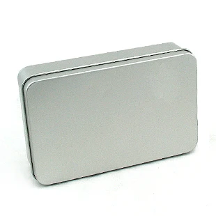 Size:155x100x38mm plain tin box/silver gift packing metal box/chocolate box/metal case |