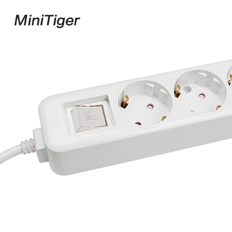 Minitiger Мощность ленты двойной USB зарядка Порты и разъёмы 3 EU переменного тока