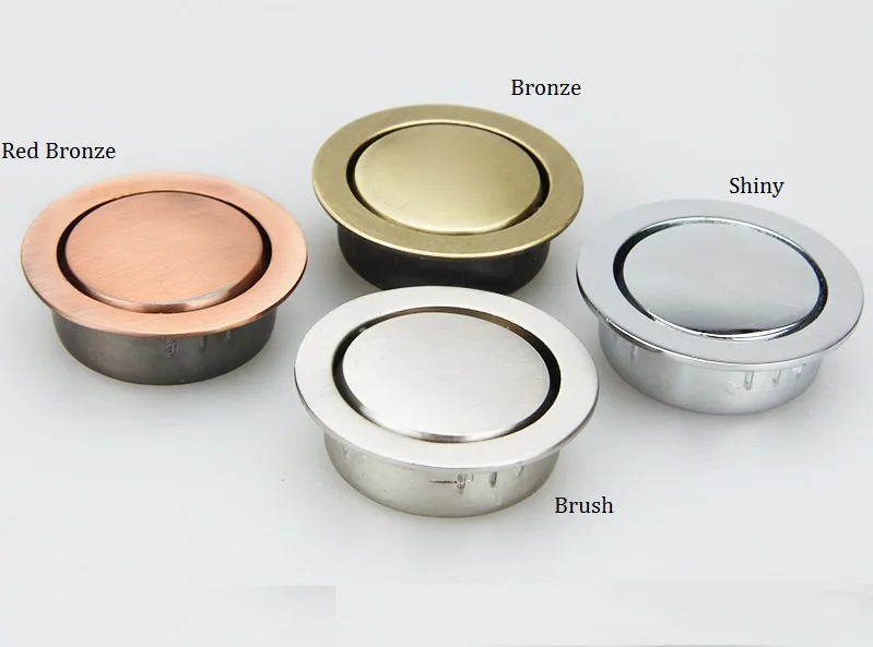 10Pcs/Lot Premintehdw Zinc Flush Recessed Flap Knob Furniture Cupboard