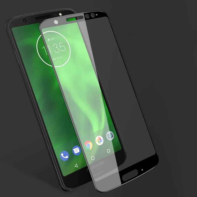 MicroData для Motorola Moto G6 Play Plus переднее закаленное стекло с полным покрытием 9D Защитная