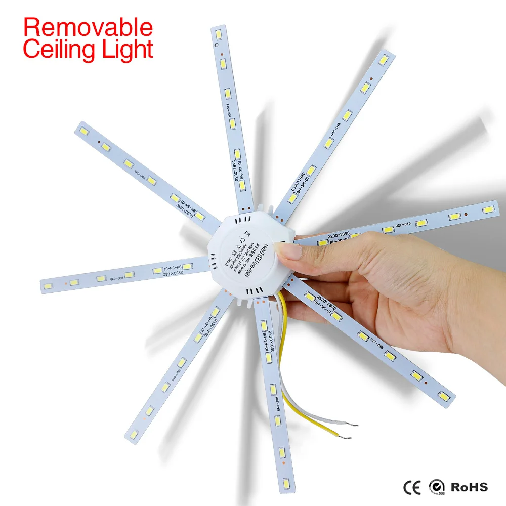 2018 New Led Octopus Ceiling Light AC 220 Bulb White 12W 16W 20W 24W