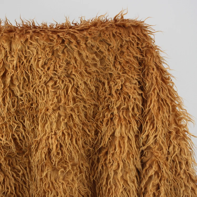 Монгольская курчавая овечка, искусственный мех, ткань для новорожденных, реквизит для фотосессии, искусственная шерсть, корзина, одеяло, ковер, размер 100x75 см